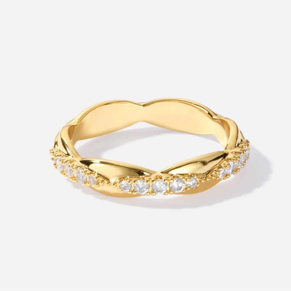 Aurora Gold Crystal Ring